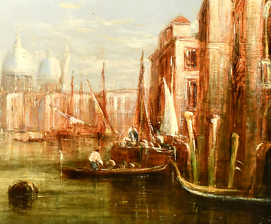 Н/х. Венецианское каприччо. Масло. Венеция. XIX в.