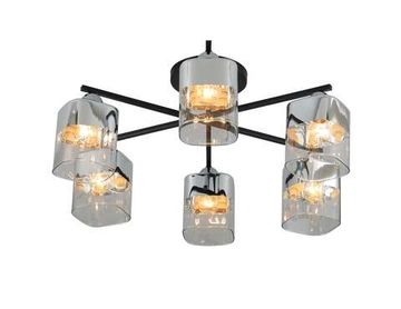 07275/6 BLACK+CHROME (1) Люстра (RL)