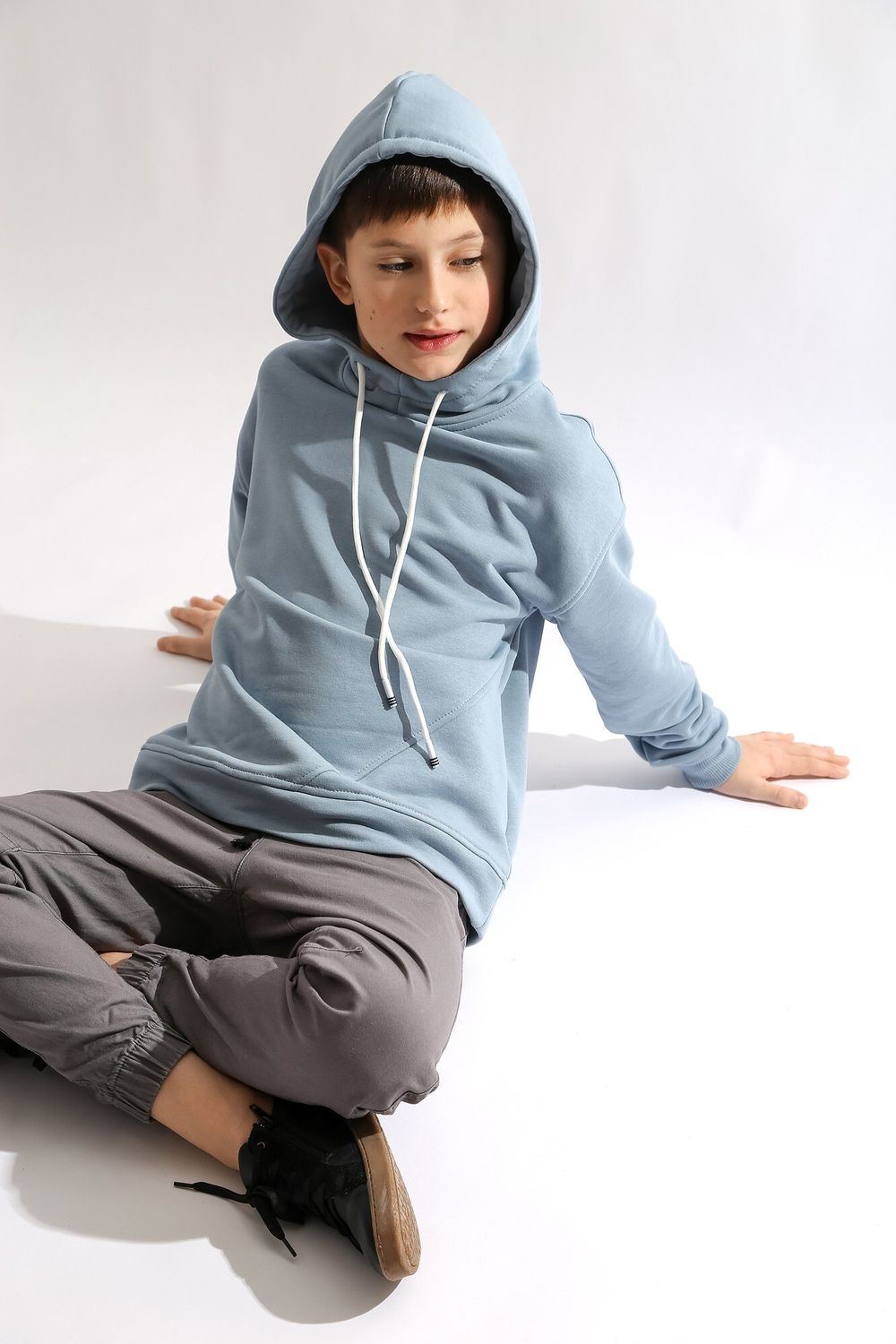 Толстовка детская Трек-3 Виотекс СЕРО-ГОЛУБОЙ