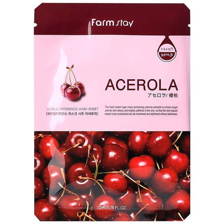 Тканевая маска для лица Farm Stay Real Acerola 23 мл