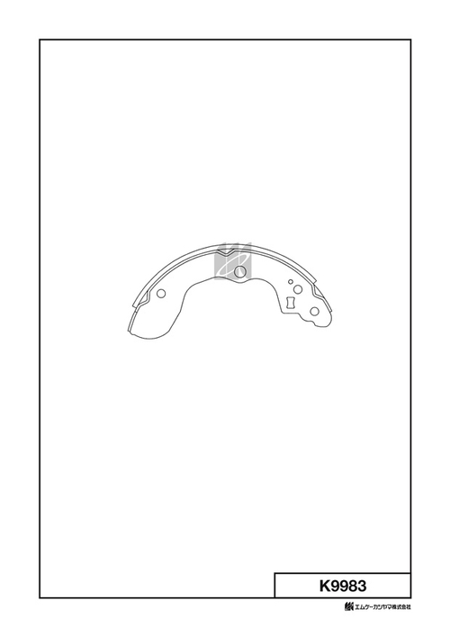Барабанные тормозные колодки KASHIYAMA K9983