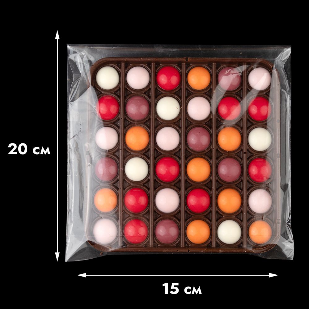 Пакет прозрачный 15*20см без клеевого края/100