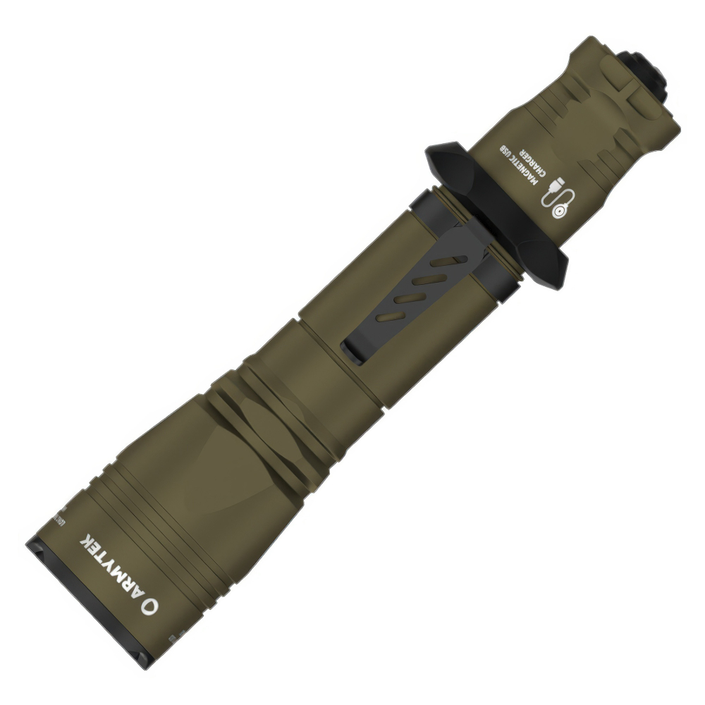 Фонарь Armytek Dobermann Pro Magnet USB Olive XHP35 HI тёплый — компактность и универсальность