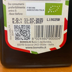 Оливковое масло BONO Italian Organic 500ml Сицилия