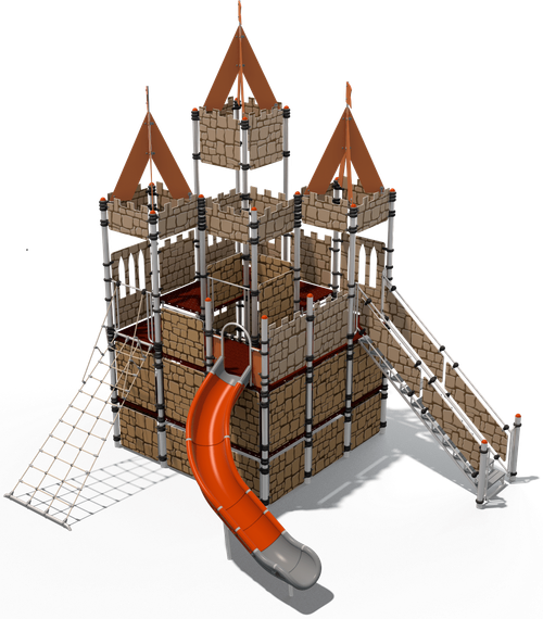 Детский городок Замок Иф (пластик оранжевый)