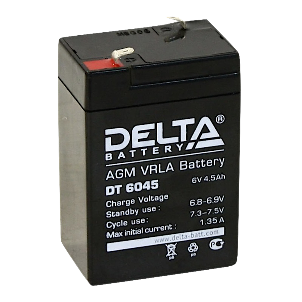 Аккумулятор 6045 (DT6045)  6Volt 4.5Ah