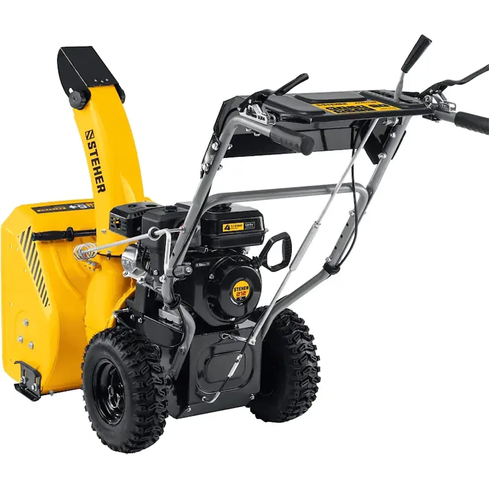 STEHER GST-756 снегоуборщик бензиновый 7 л.с. ковш 56 см, выброс 12 м, 6 вперед/2 назад