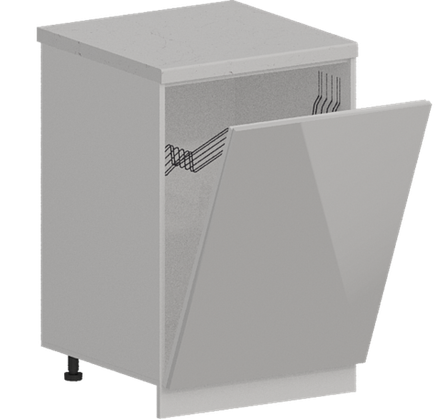 Кухня Модуль ШНВ 600 Белый / Белый Софт