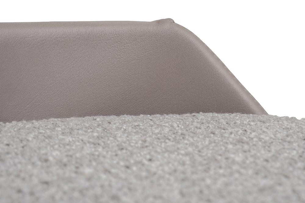 Пуф круглый Garda Decor Bruno серый букле