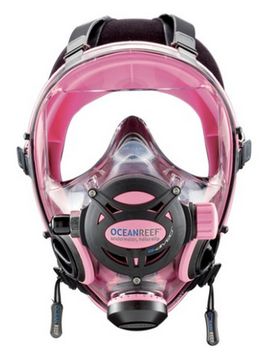 Полнолицевая маска Oceanreef Space G.Divers розовый