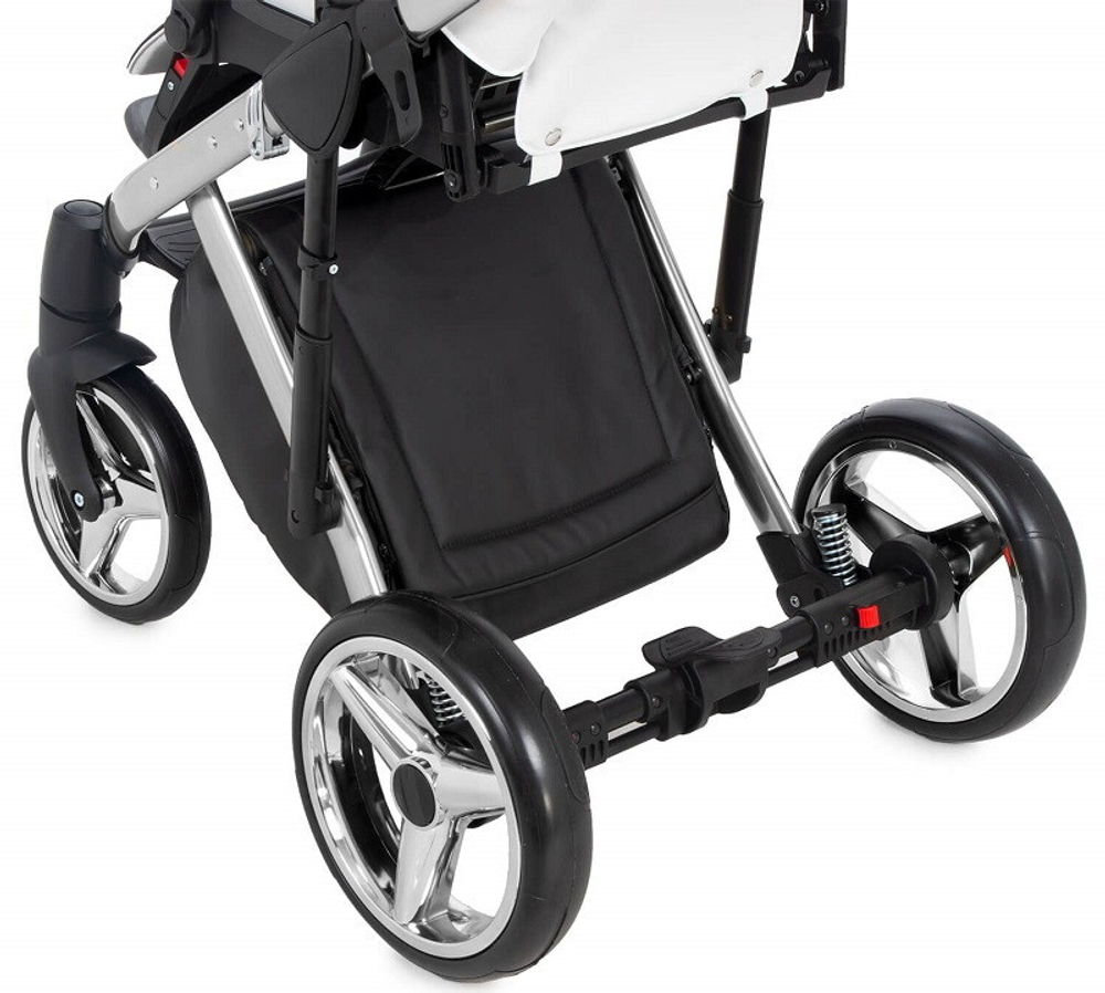 Детская коляска Adamex Chantal Star Collection 2 в 1 STAR105 белый+серебряный