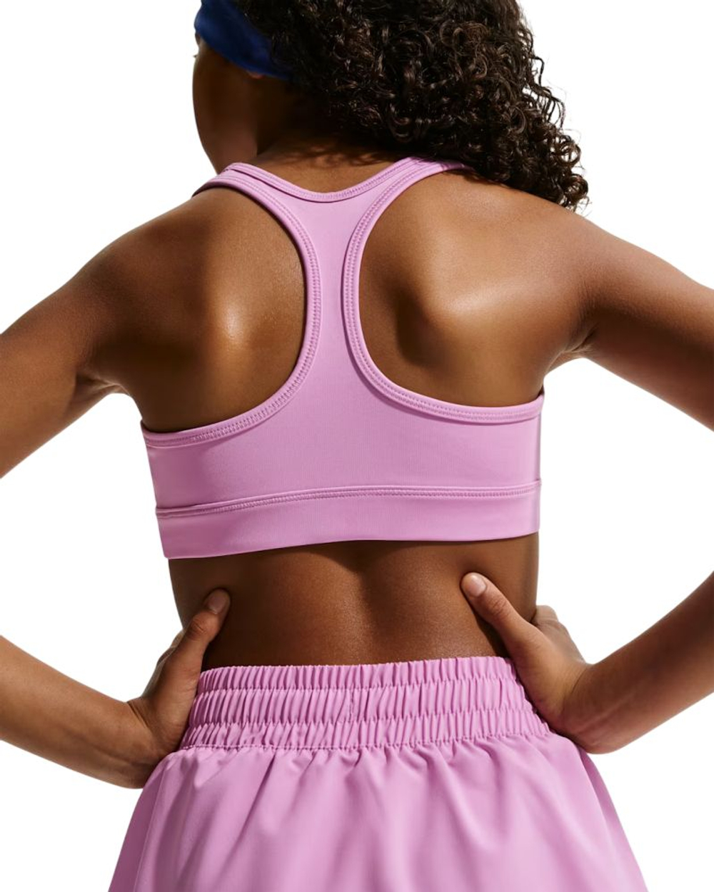 Топ для девочки теннисный Nike Girls Swoosh Sports - light magenta/white