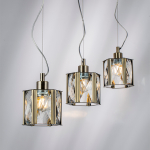 722013 Люстра LIMPIO 1х40W E27 БРОНЗА/ПРОЗРАЧНЫЙ