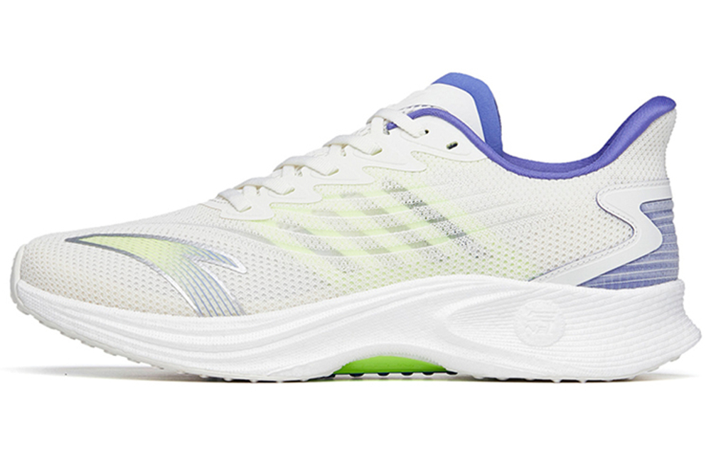 Anta Anta MACH Mach 2.0 nitrogen technology shock absorption non-slip wear-resistant low-top running shoes white purple