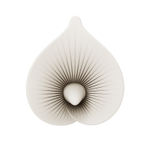 Двусторонний бежевый вибромассажёр 24см для стимуляции клитора и G-зоны Zalo Calla Dual-Head Vibrating Stimulator Ivory White