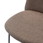 Стул барный Bergenson Bjorn Niels, рогожка, темно-коричневый