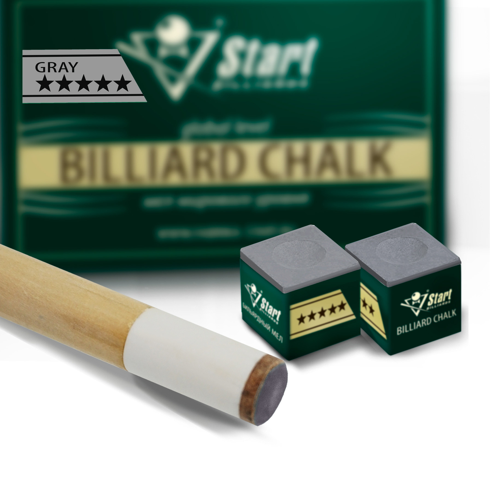 Мел Startbilliards 5 звезд серый (72шт)