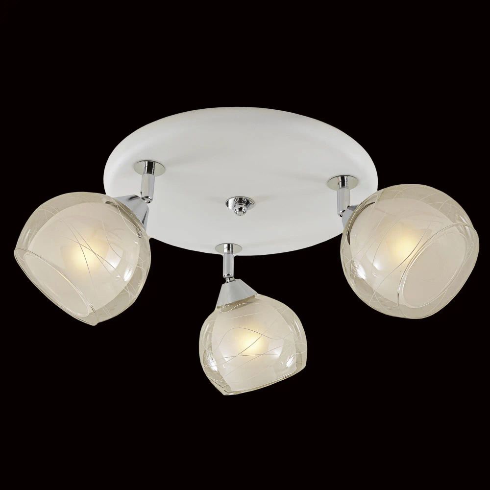 Citilux Самба CL158131 Люстра с поворотными плафонами Белая Хром