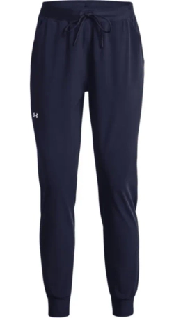 Женские теннисные брюки Under Armour Women's UA Armour Sport Woven - midnight navy/metallic silver