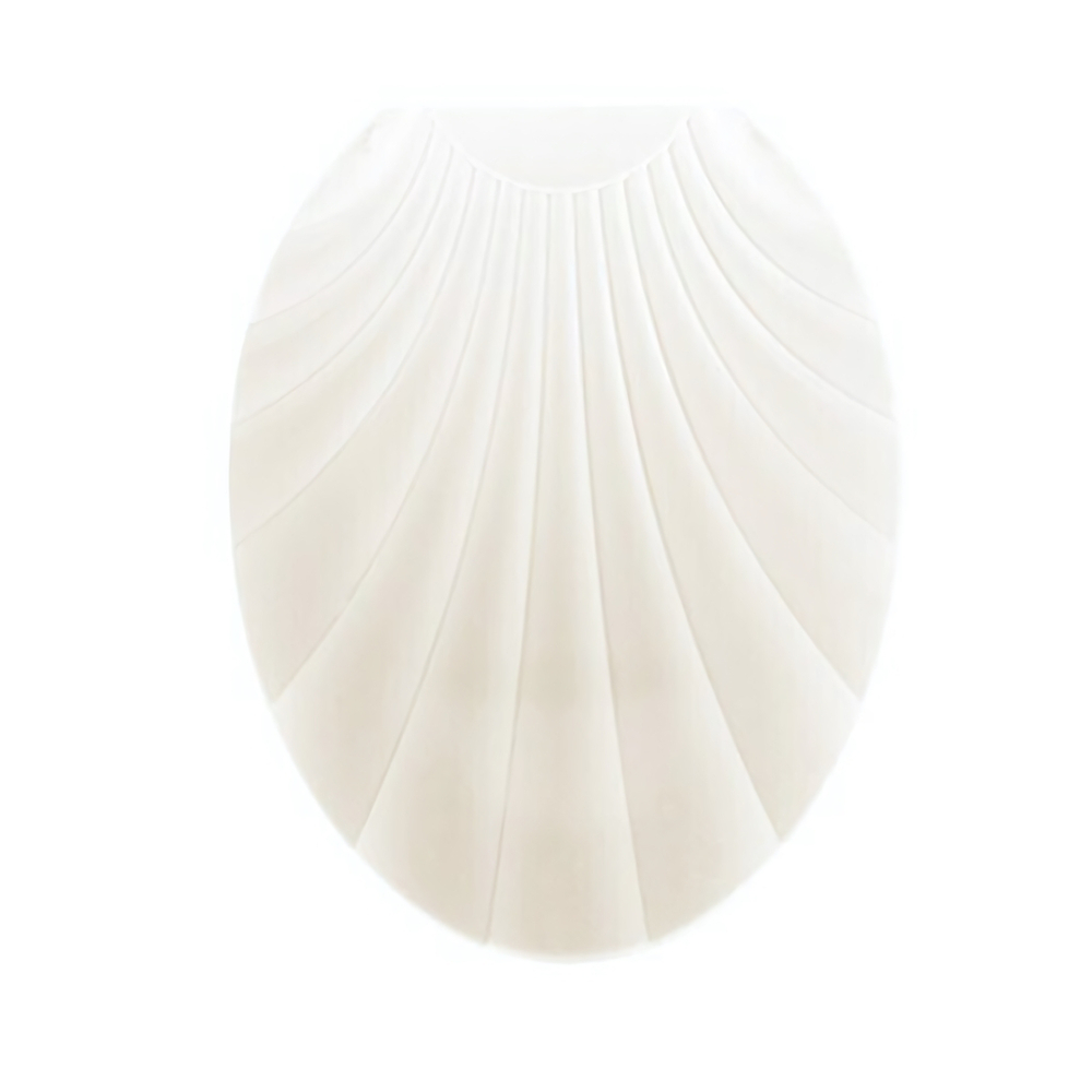 Сиденье - крышка для унитаза РАКУШКА цвет молочный 1022