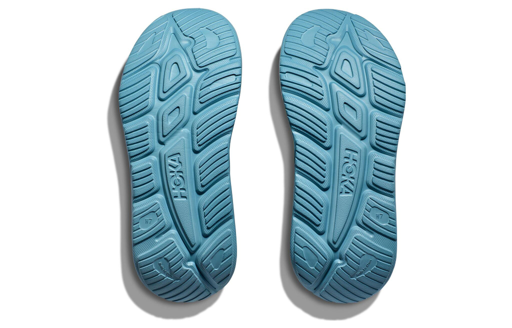 HOKA ONE ONE ORA Recovery Slide 3 synthetic leather sports slippers for men and women with the same stone blue