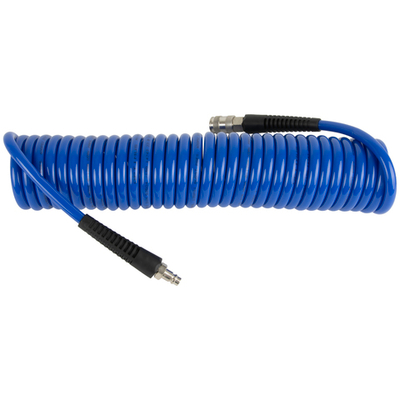OPT-7808 Шланг пневматический спиральный с БРС, 8м, 8*12мм
