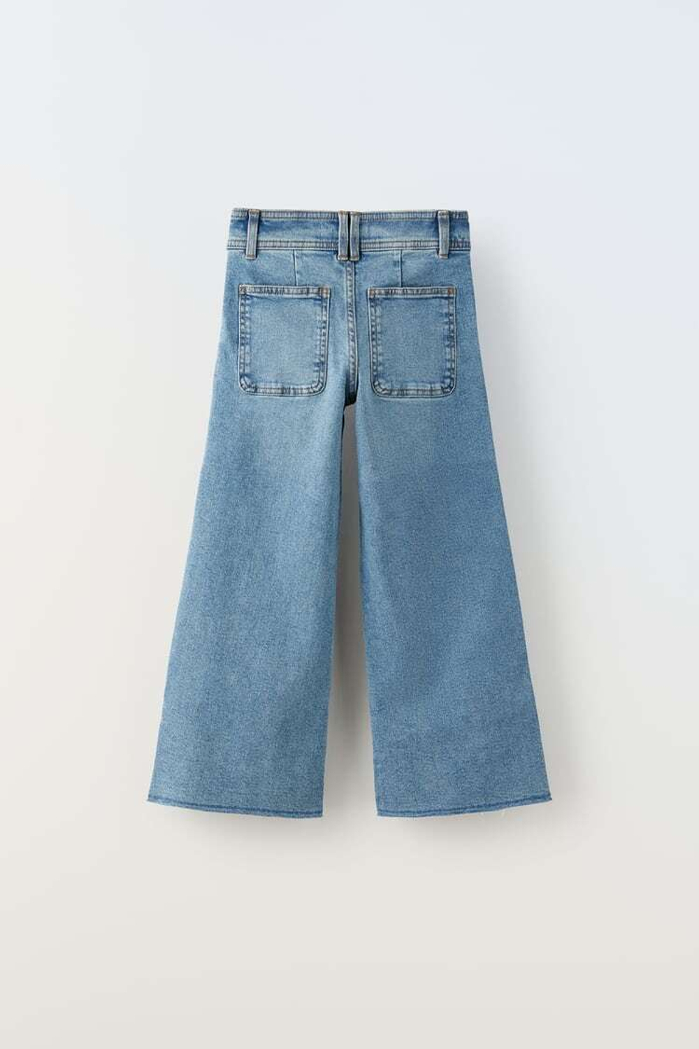 ZARA ДЖИНСЫ В МОРСКОМ СТИЛЕ, СИНИЙ