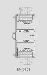 UN 288-2DE08-0AA0 МОДУЛЬ ДИСКРЕТНЫХ ВХОДОВ EM DE08 8DI 24VDC
