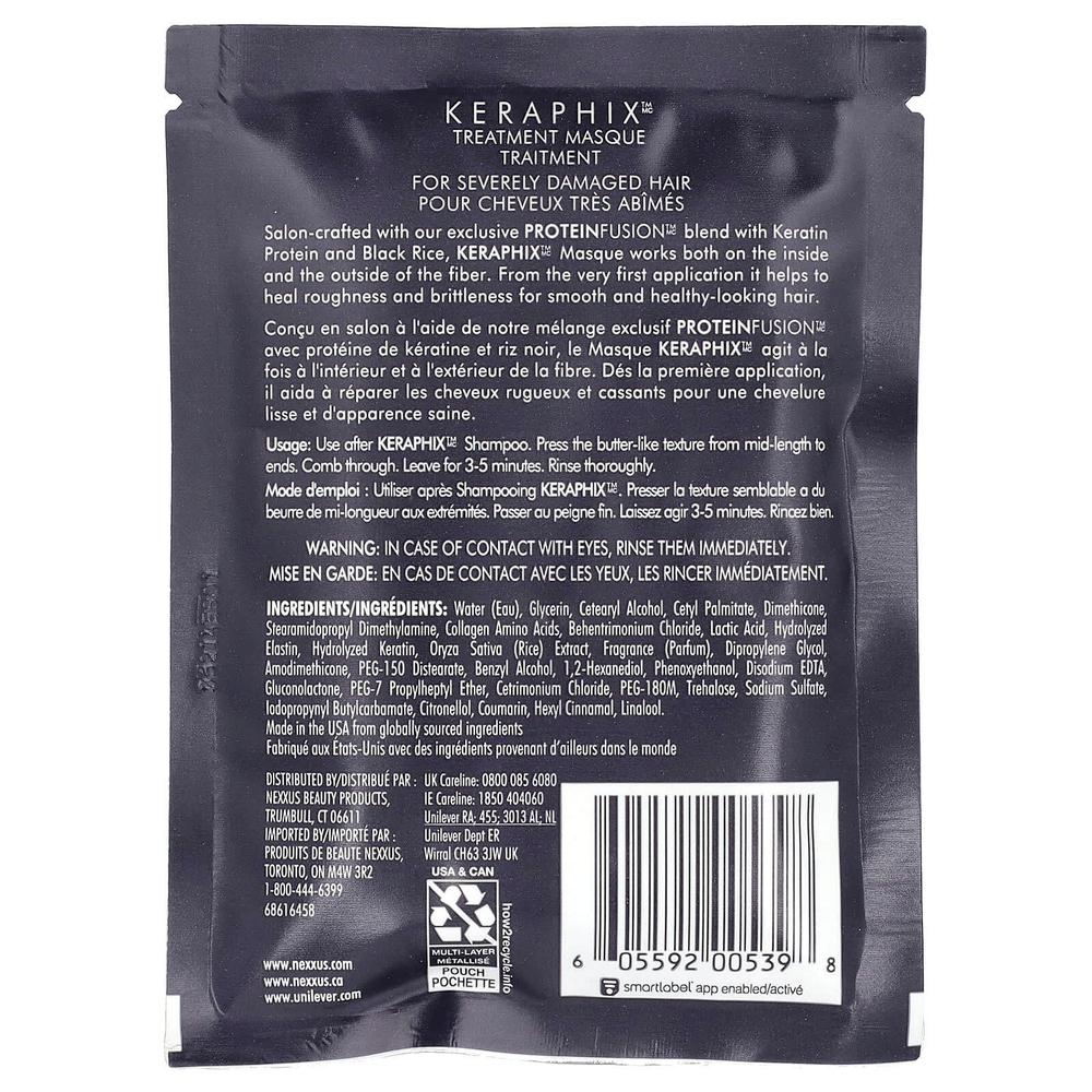 Nexxus, Keraphix ™ лечебная маска для волос, заживление повреждений, 43 г (1,5 унции)