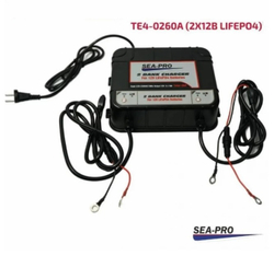 Зарядное устройство SEA-PRO от 220В, 10А (2х12В)