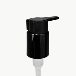 Дозатор для КРЕМА 28/410 черный гладкий с длинным носиком и фиксатором