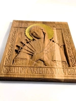 Освященная Икона Семистрельной Богородицы из дуба