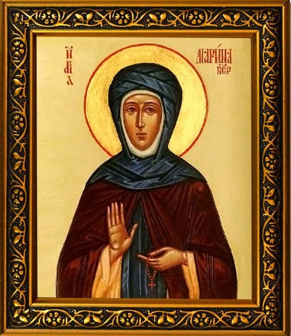 Марина Берийская (Македонская) Святая преподобная. Икона на холсте