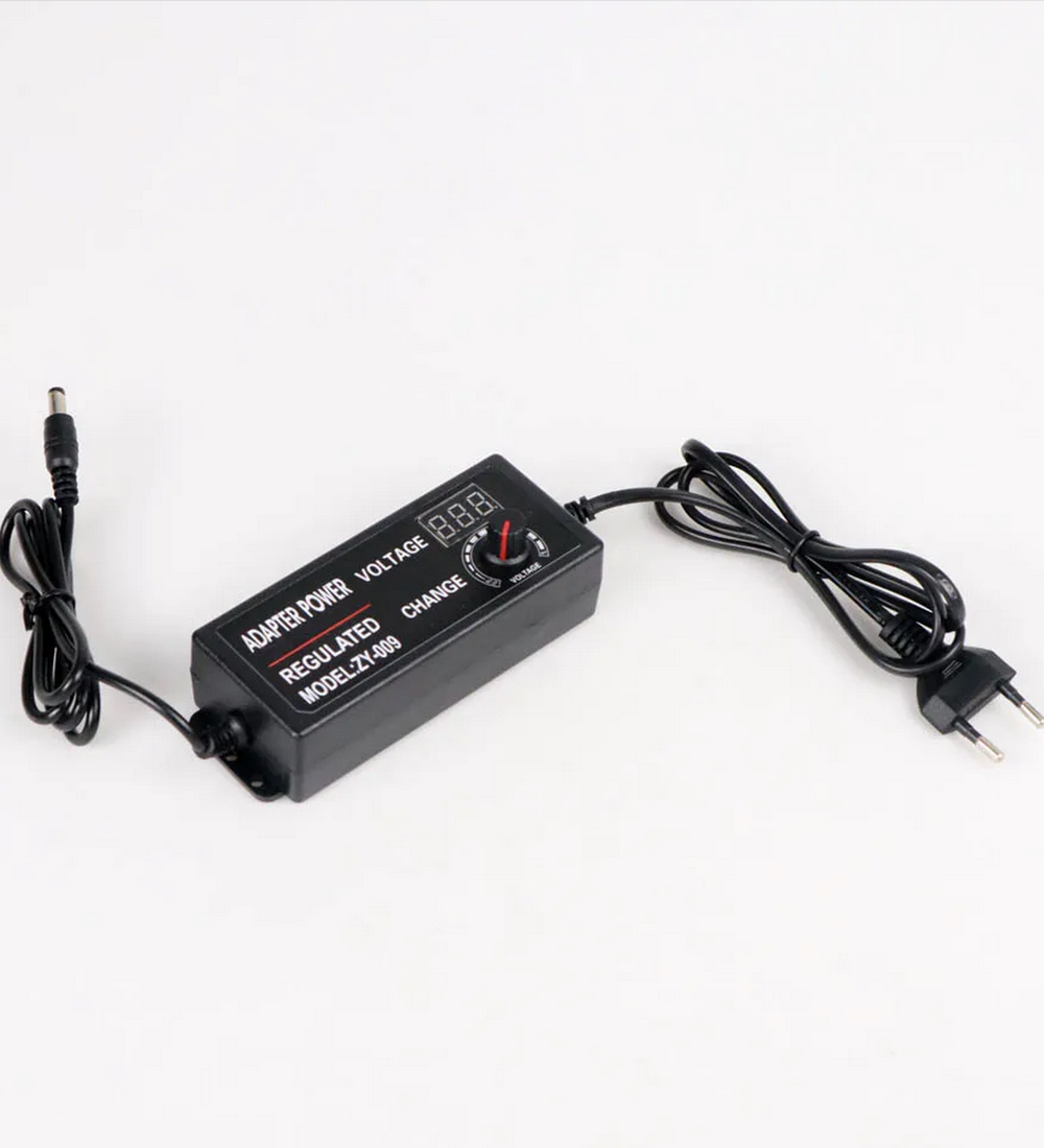 Адаптер регулируемый QiYe-31250 (3-12v/5A) штекер 5.5мм.