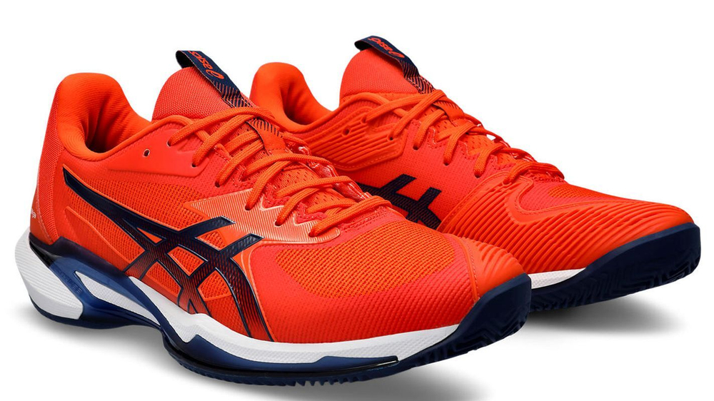 Мужские теннисные кроссовки Asics Solution Speed FF 3 Clay - koi/blue expanse