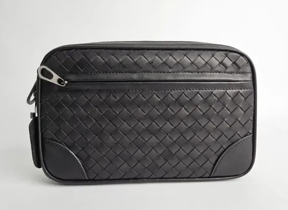 Клатч мужской Bottega Veneta Intrecciato черный