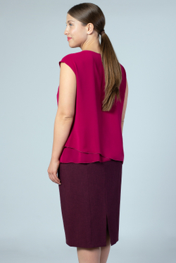 Блузка женская 915зр, бордовый #284Бд09915зр