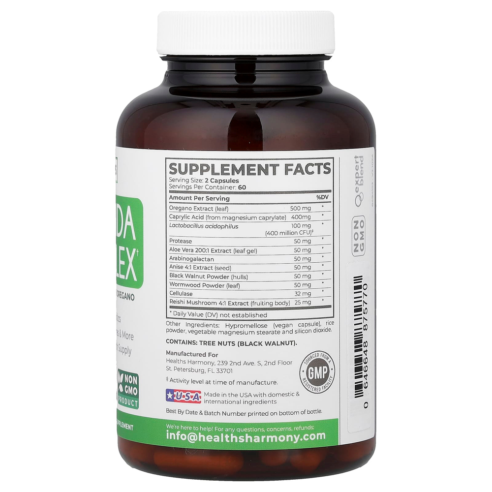 Healths Harmony, Candida Complex, 120 Capsules