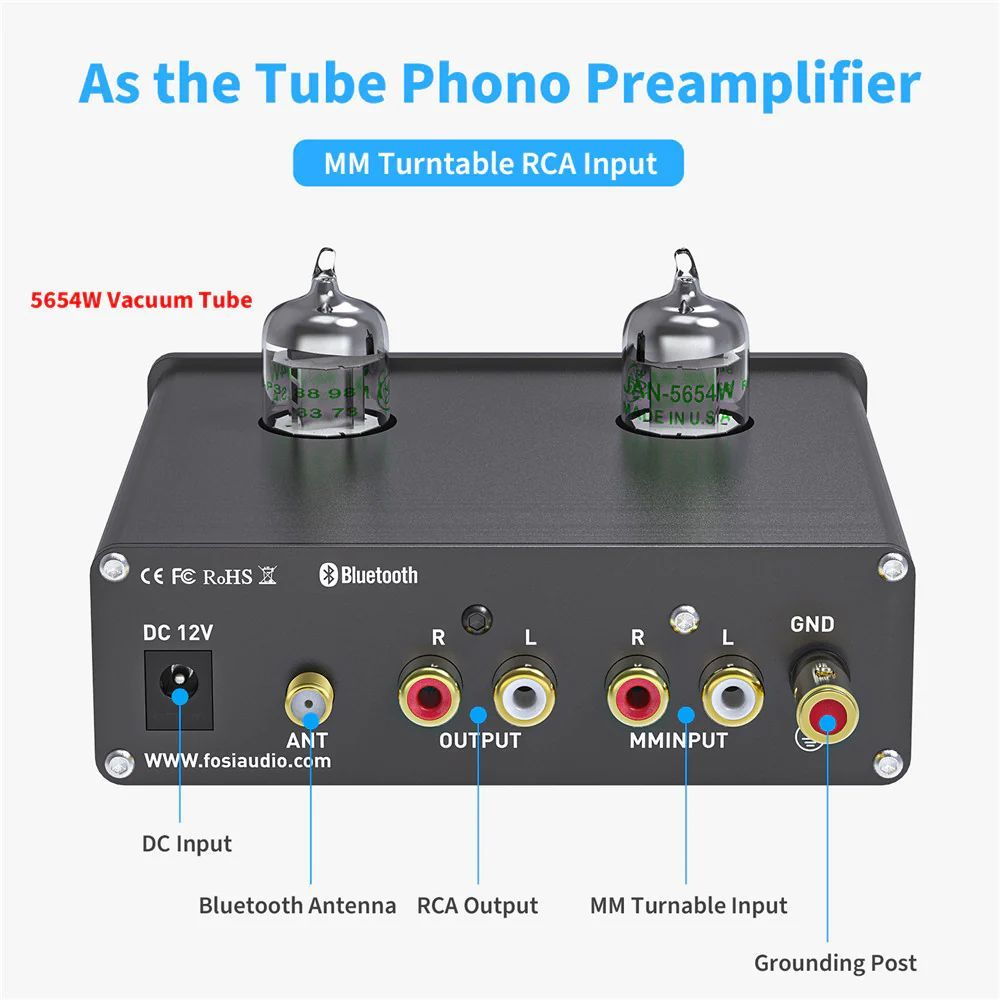 Fosi Audio Box X3 ламповый предварительный усилитель / фонокорректор