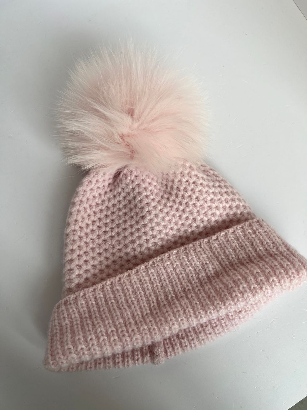 Шапка с мехом 104-110