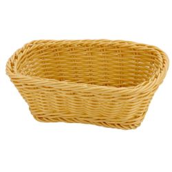 Корзина для хлеба 23*19 см h 8 см плетеная ротанг бежевая SUNNEX