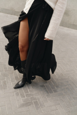 Юбка длинная на завязках