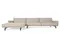 Диван Galene 3-местный с левым шезлонгом, бежевый, 254 см