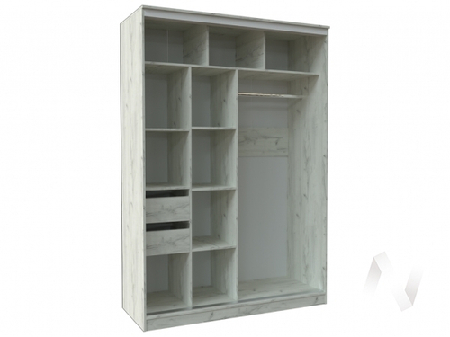 Корпус шкаф-купе ПШ-2.9 1800 (дуб крафт белый)