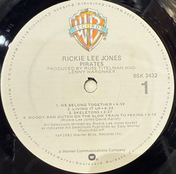 Виниловая пластинка Rickie Lee Jones ‎– Pirates LP