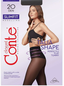 КОЛГОТКИ ЖЕНСКИЕ CONTE ELEGANT SLIMFIT 20 Р3 NERO
