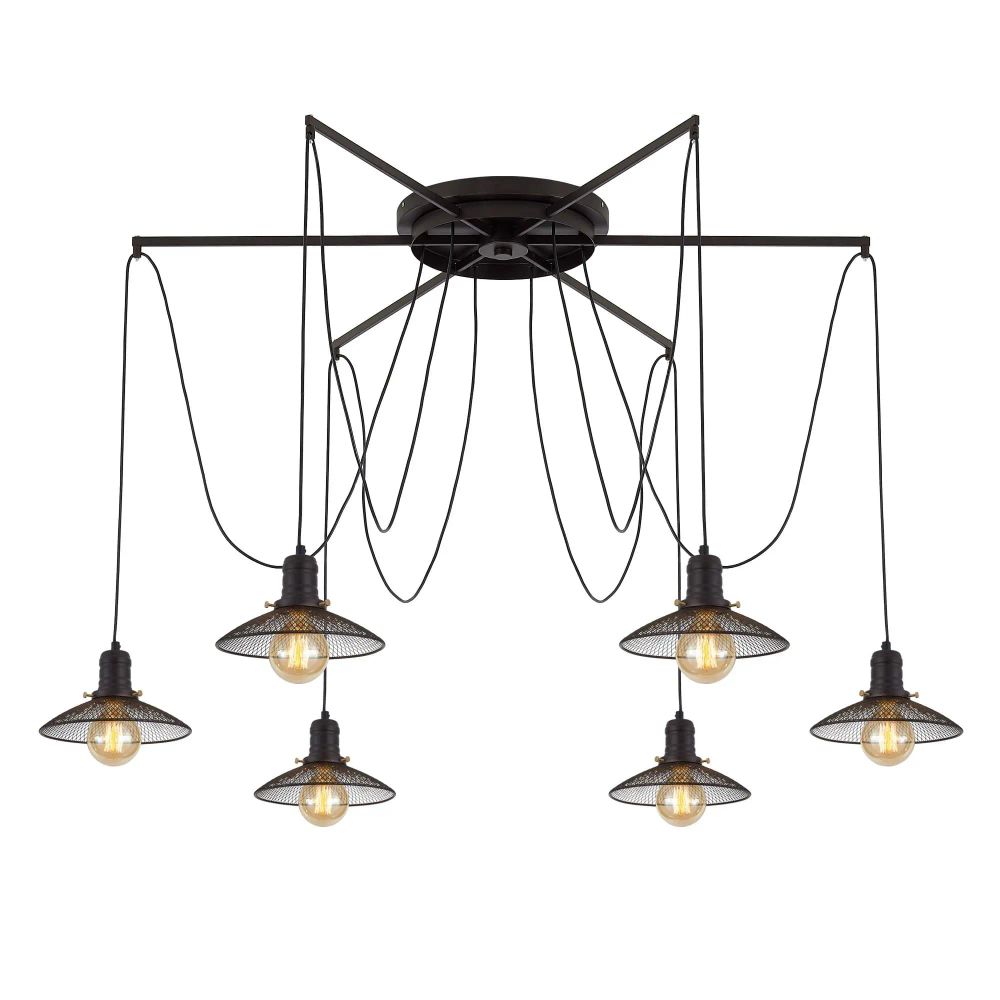 Citilux Эдисон CL451262 Люстра паук Венге