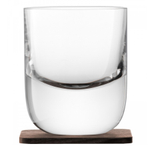 Набор стаканов с деревянными подставками renfrew whisky, 270 мл, 2 шт.