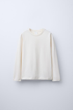 ZARA НАБОР ИЗ ТРЕХ ОДНОТОННЫХ ФУТБОЛОК, РАЗНОЦВЕТНЫЙ