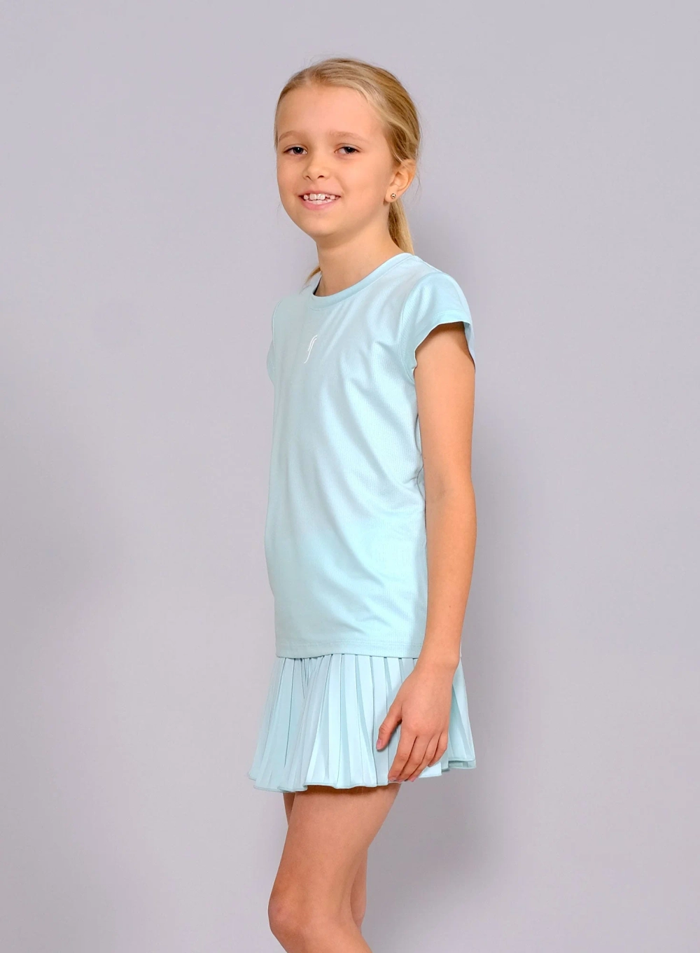 Майка для девочек RS Performance Top - Mesh REC (Soft Teal/White) 252J005-003